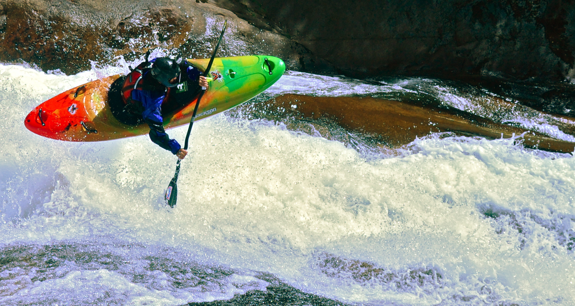 whitewater kayaking pucon chile best slide